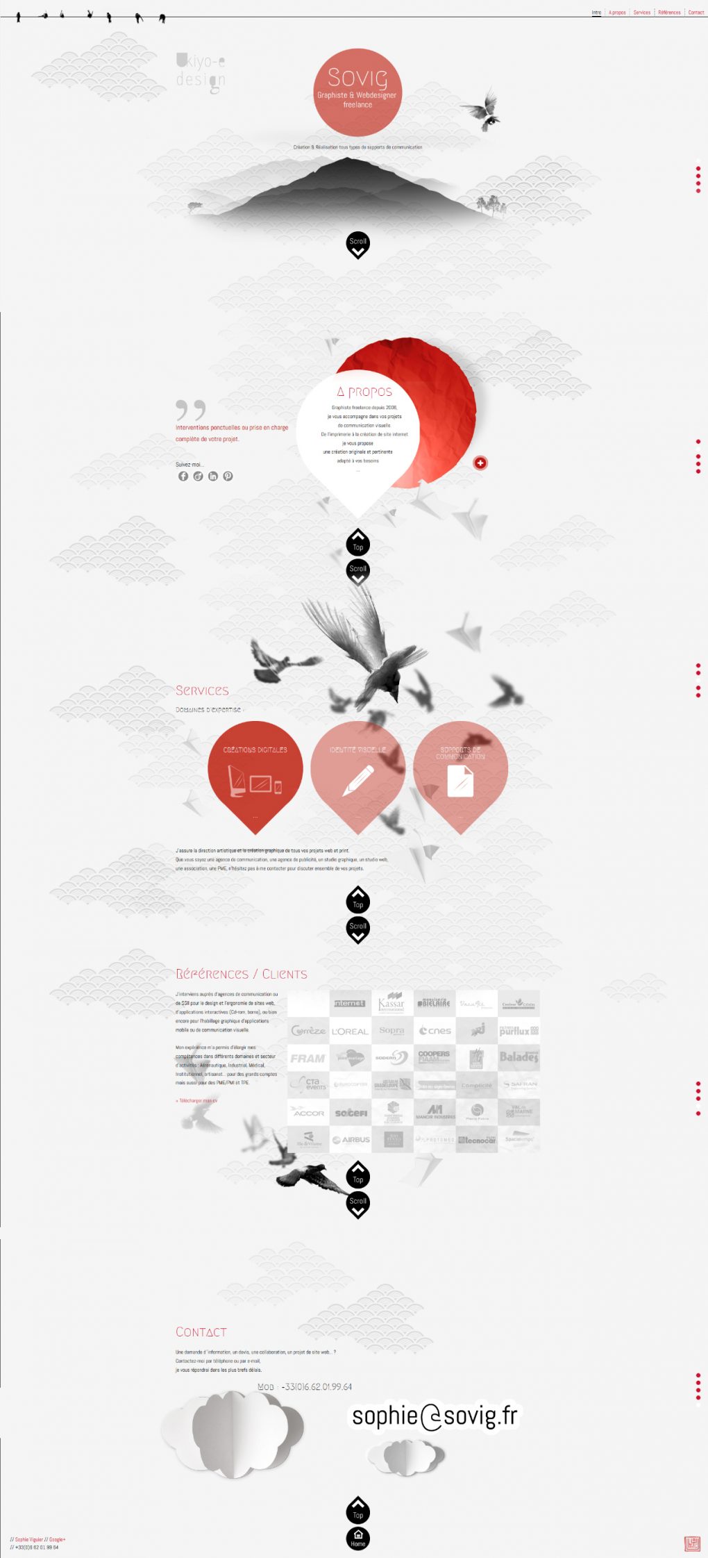 website sovig parrallax